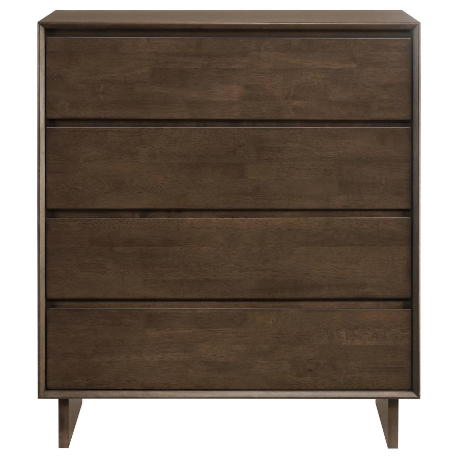 (image for) Glenwood 4-drawer Chest of Drawers Warm Brown