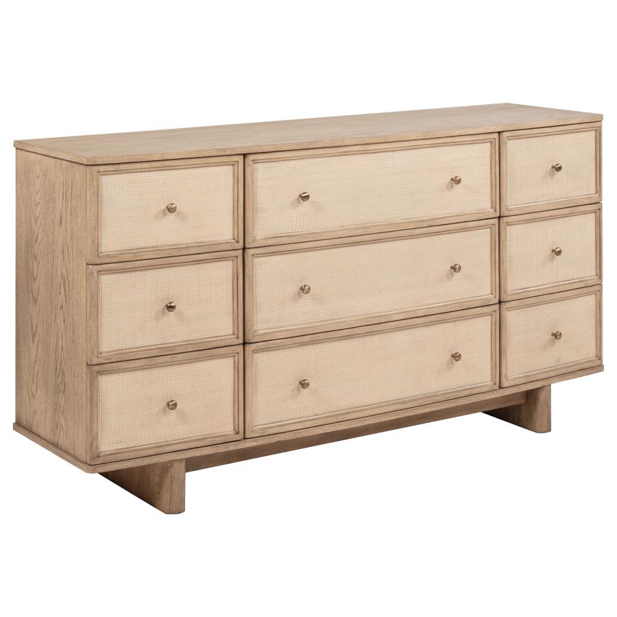 (image for) Kailani 4-piece California King Bedroom Set Beige Oak