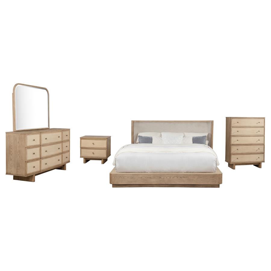 (image for) Kailani 5-piece California King Bedroom Set Beige Oak