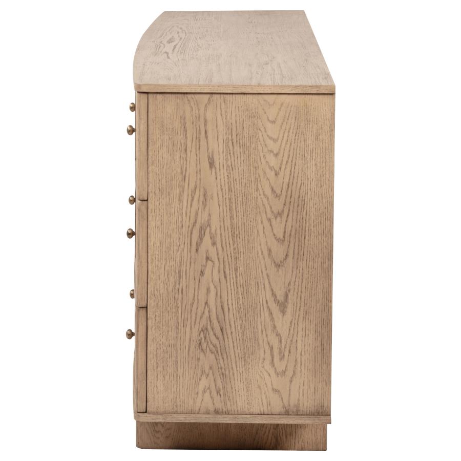 (image for) Kailani 9-drawer Dresser Cabinet Beige Oak