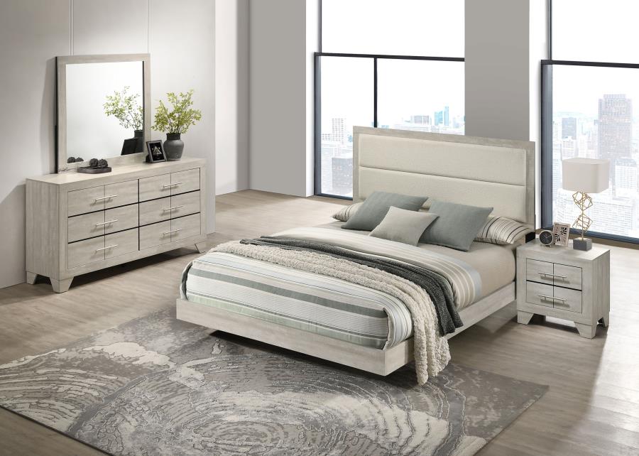 (image for) Trenton 4-piece Eastern King Bedroom Set Rustic Cream