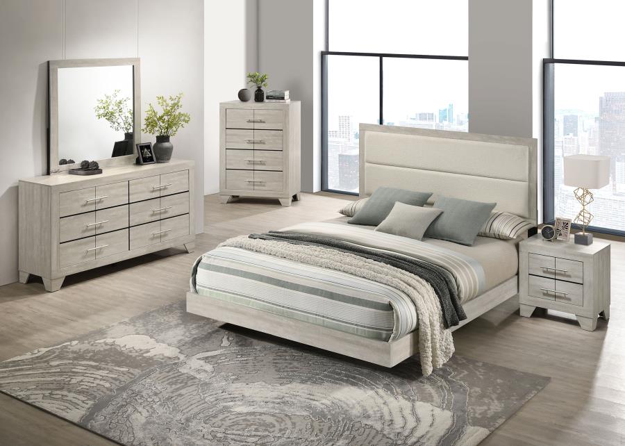 (image for) Trenton 5-piece Eastern King Bedroom Set Rustic Cream