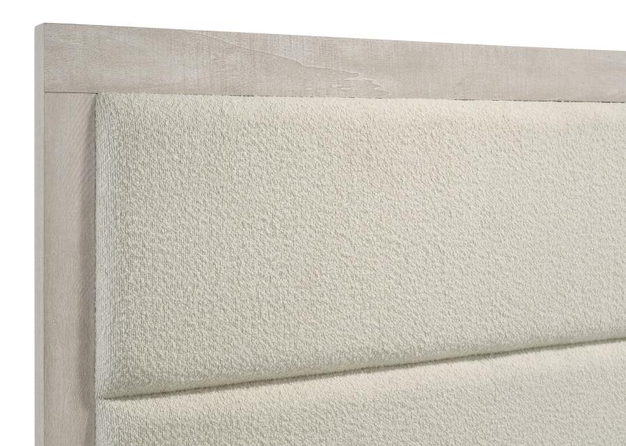 Trenton 54-inch Wood Eastern King Panel Bed Rustic Cream