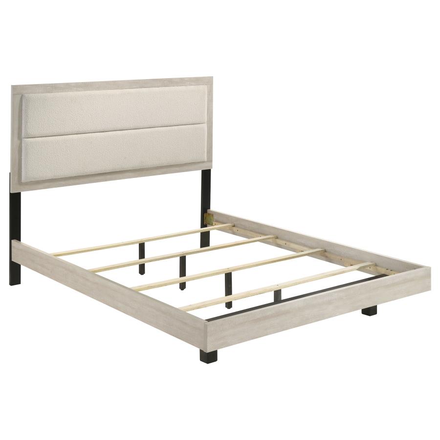(image for) Trenton 54-inch Wood Queen Panel Bed Rustic Cream