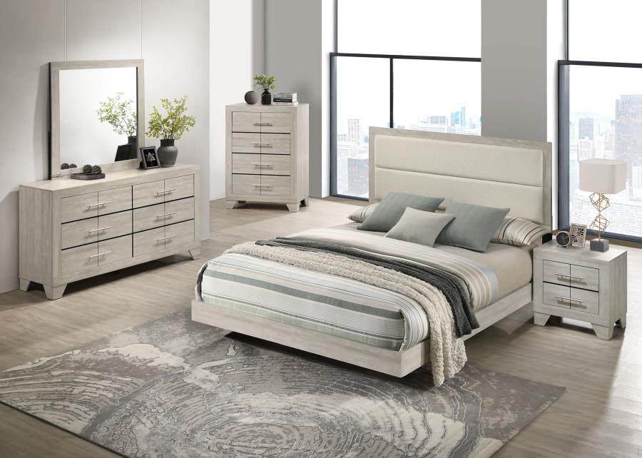 Modal Additional Images for Trenton 4-drawer Bedroom Chest of Drawers Rustic Cream