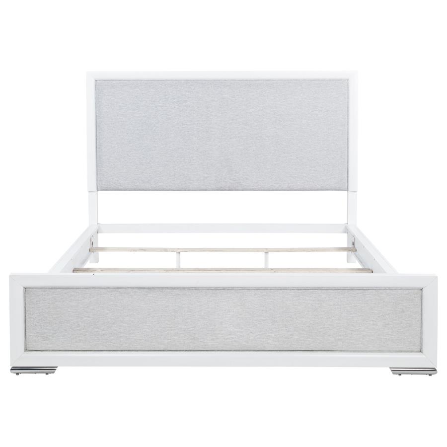 Gracemont 57-inch California King Panel Bed Grey and White
