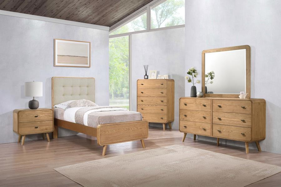 Modal Additional Images for Robyn Wood Twin Platform Bed Light Ash