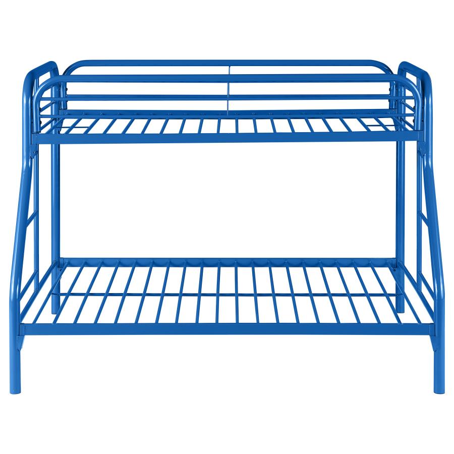 (image for) Morgan Metal Twin Over Full Bunk Bed Blue