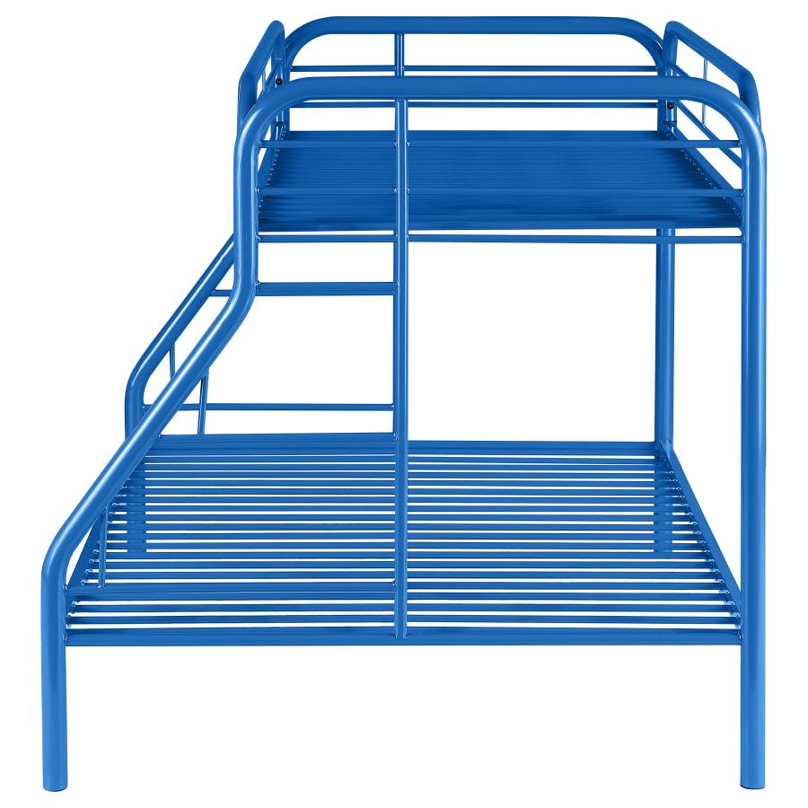 (image for) Morgan Metal Twin Over Full Bunk Bed Blue