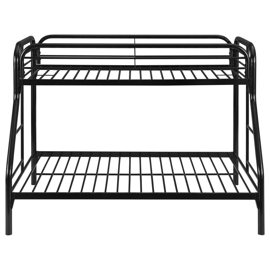 (image for) Morgan Metal Twin Over Full Bunk Bed Black