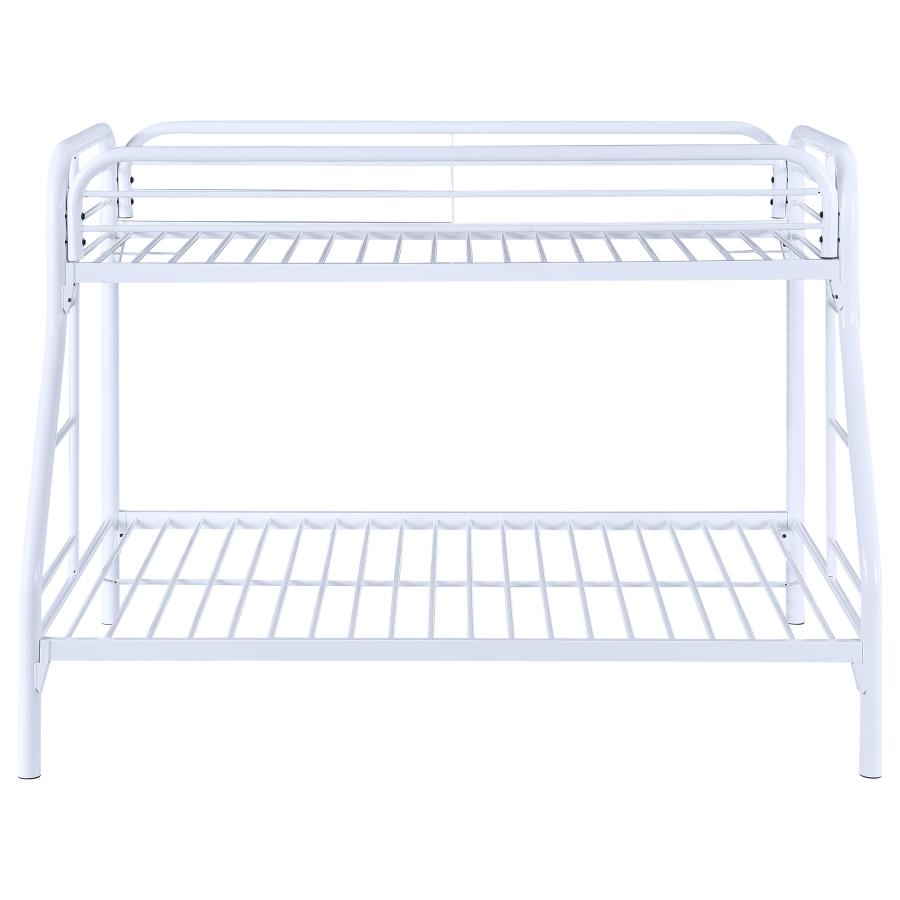 (image for) Morgan Metal Twin Over Full Bunk Bed White