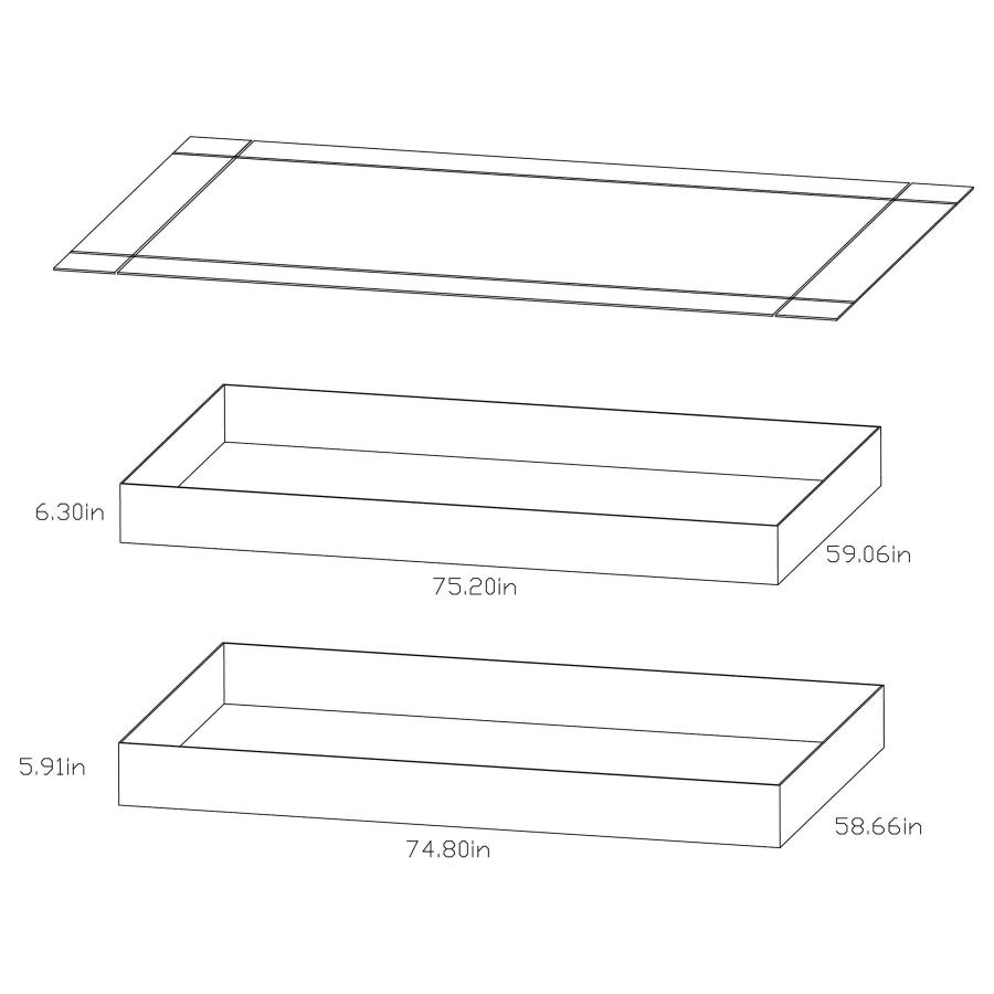 (image for) Morgan Metal Twin Over Full Bunk Bed White