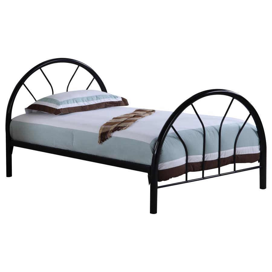 (image for) Marjorie Metal Twin Open Frame Bed Black