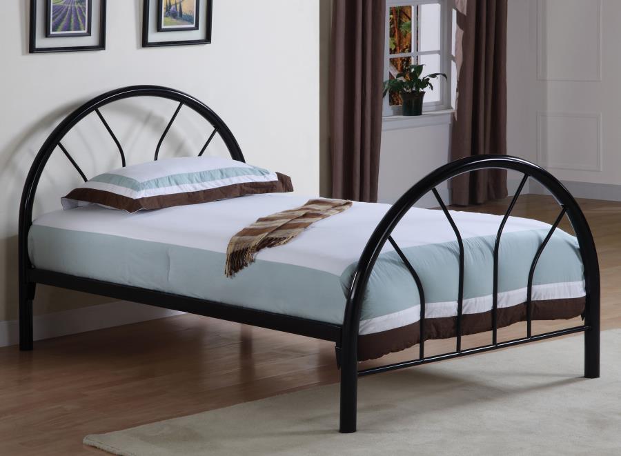 (image for) Marjorie Metal Twin Open Frame Bed Black