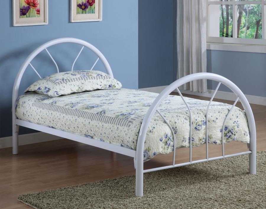 (image for) Marjorie Metal Twin Open Frame Bed White