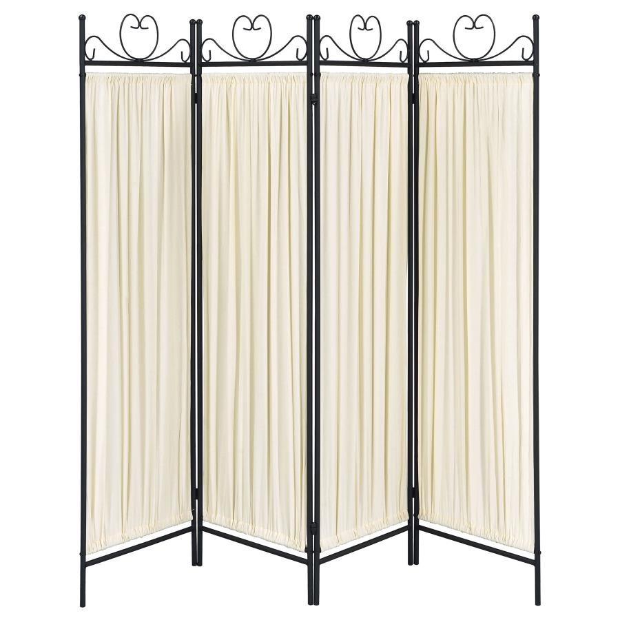 (image for) Dove 4-Panel Room Divider Folding Shoji Screen Beige