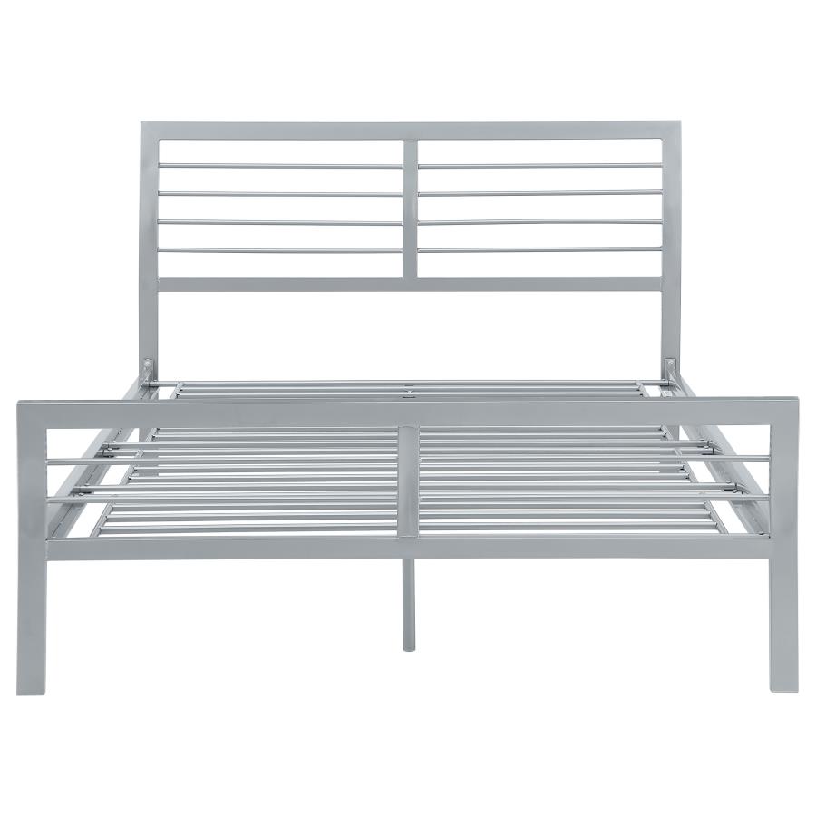 (image for) Cooper Metal Full Open Frame Bed Silver