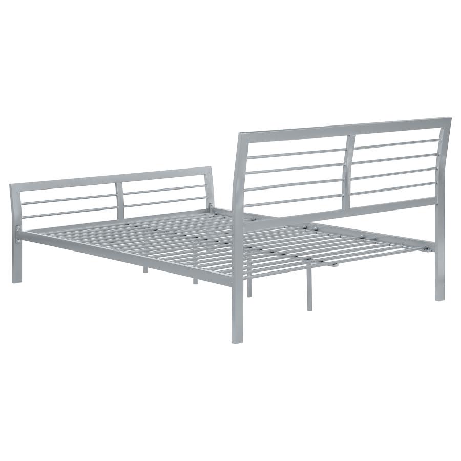 (image for) Cooper Metal Full Open Frame Bed Silver