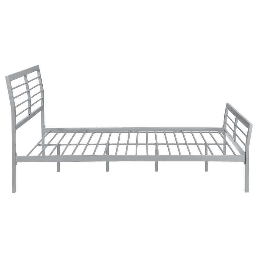 (image for) Cooper Metal Full Open Frame Bed Silver