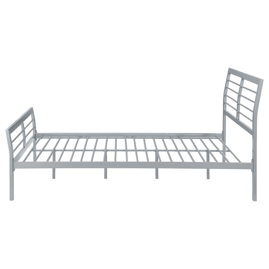 (image for) Cooper Metal Twin Open Frame Bed Silver