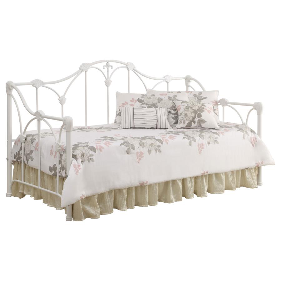 (image for) Halladay Metal Twin Daybed White - Click Image to Close