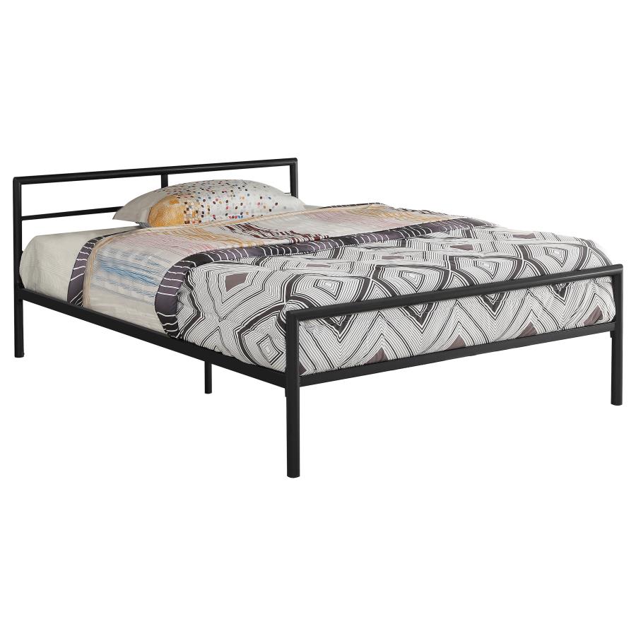 (image for) Fisher Metal Full Open Frame Bed Gunmetal - Click Image to Close