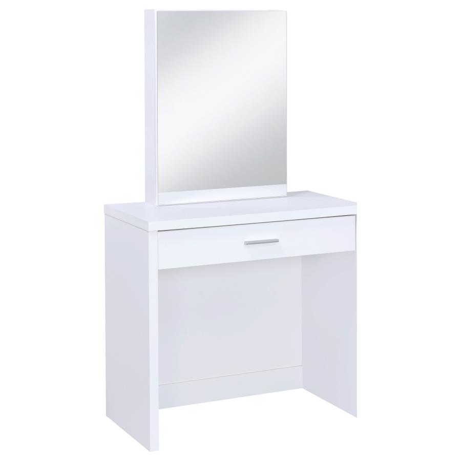 (image for) Harvey Vanity Set with Lift-Top Stool White