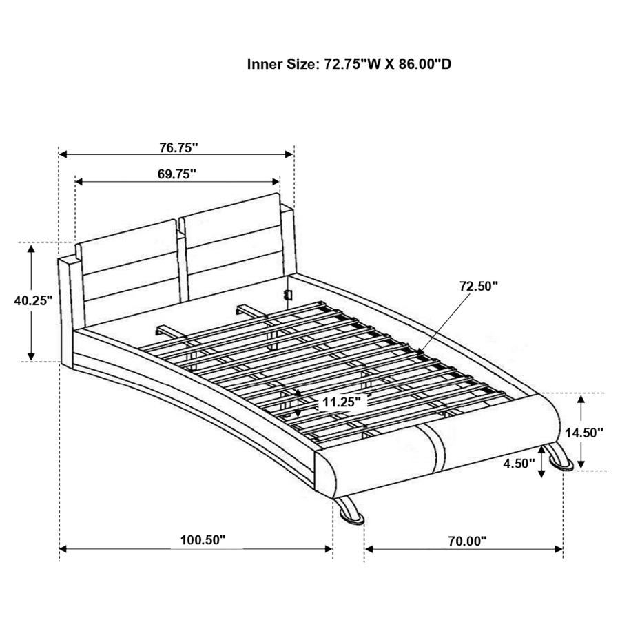 (image for) Jeremaine 5-piece California King Bedroom Set White