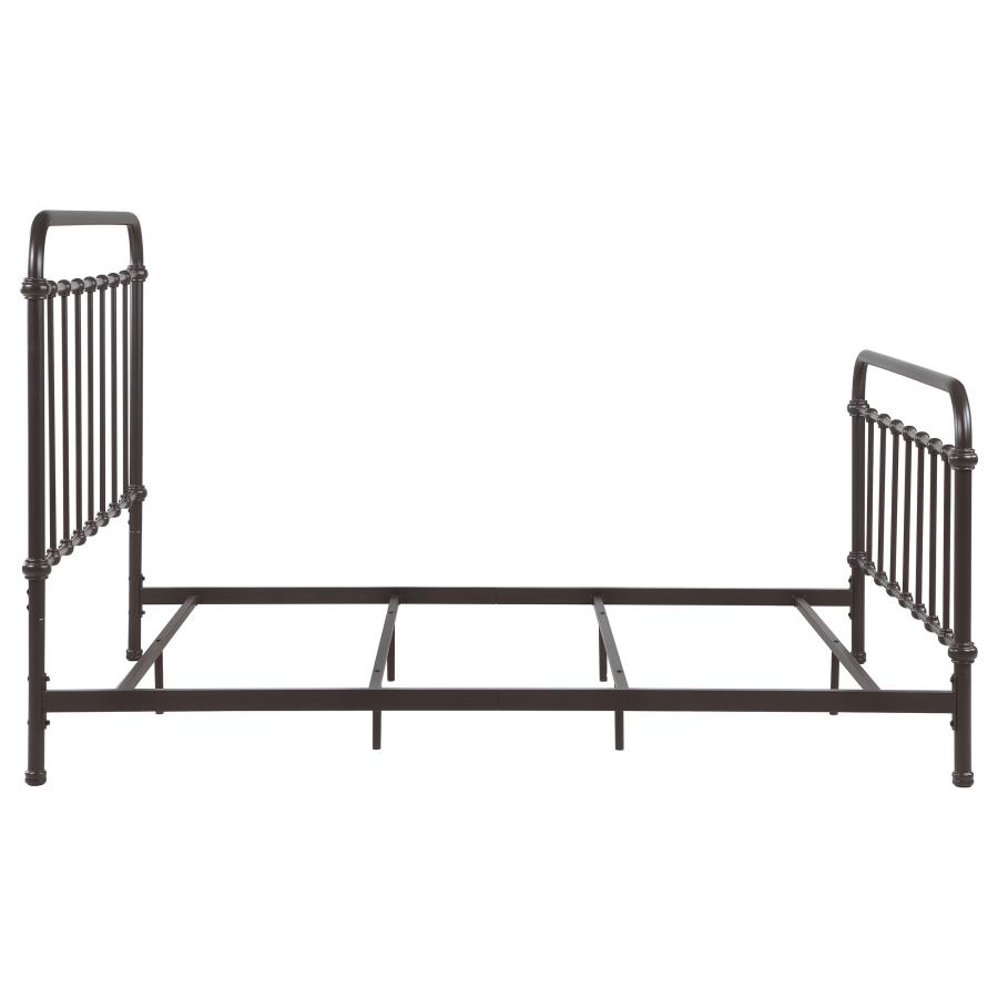 (image for) Livingston Metal California King Open Frame Bed Dark Bronze