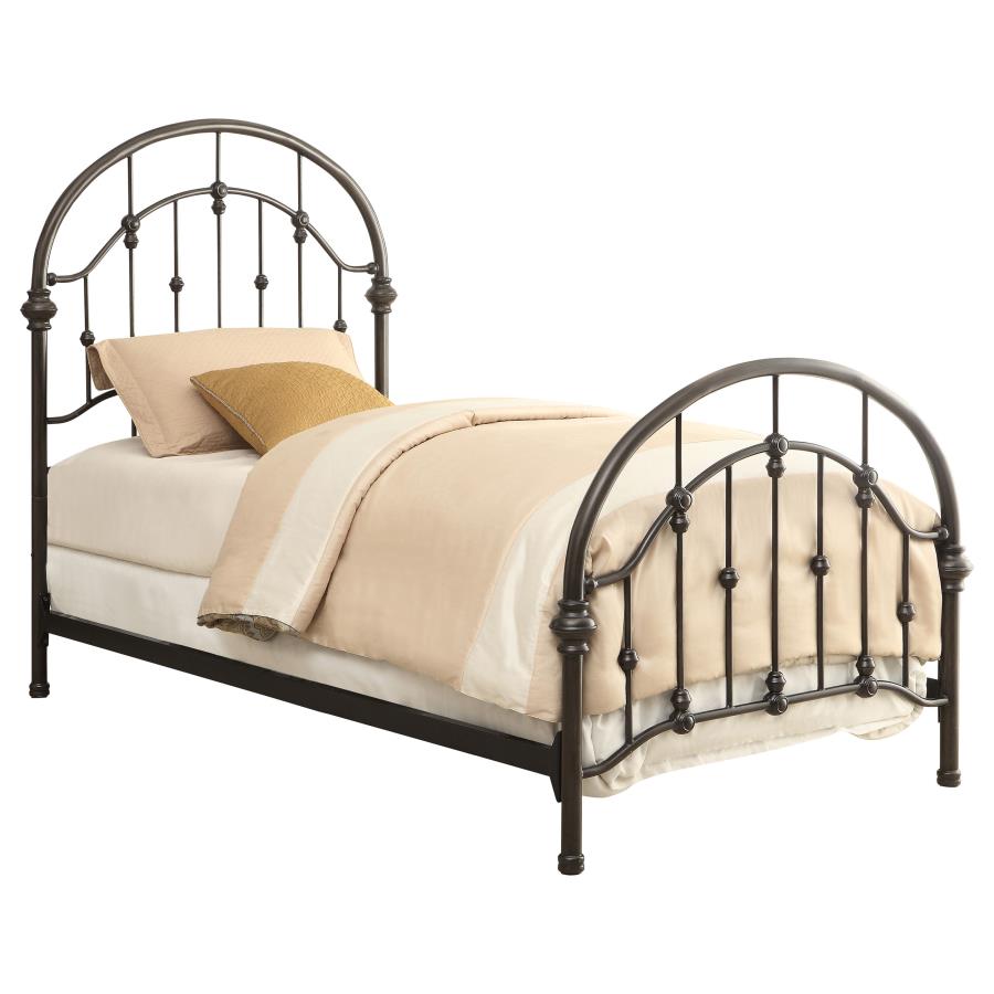 (image for) Rowan Metal Full Open Frame Bed Dark Bronze - Click Image to Close