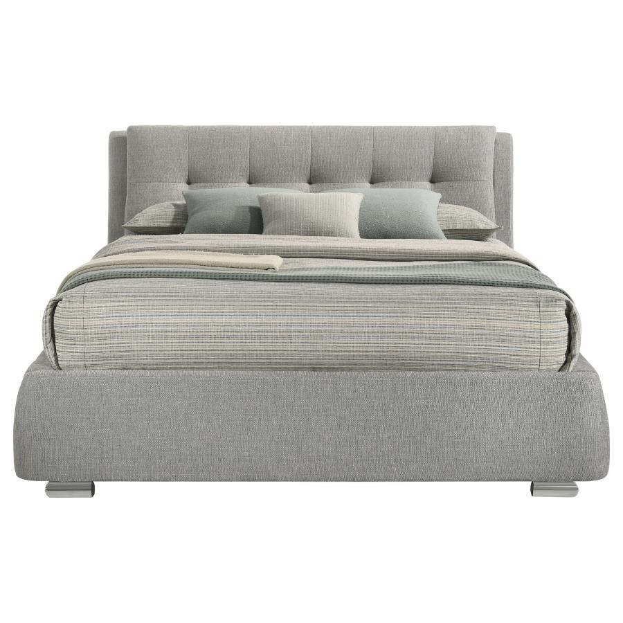 (image for) Fenbrook Upholstered California King Storage Panel Bed Grey