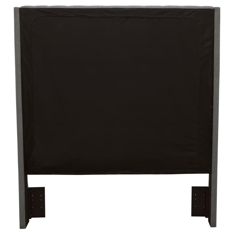 (image for) Camille Upholstered Eastern King Panel Headboard Grey