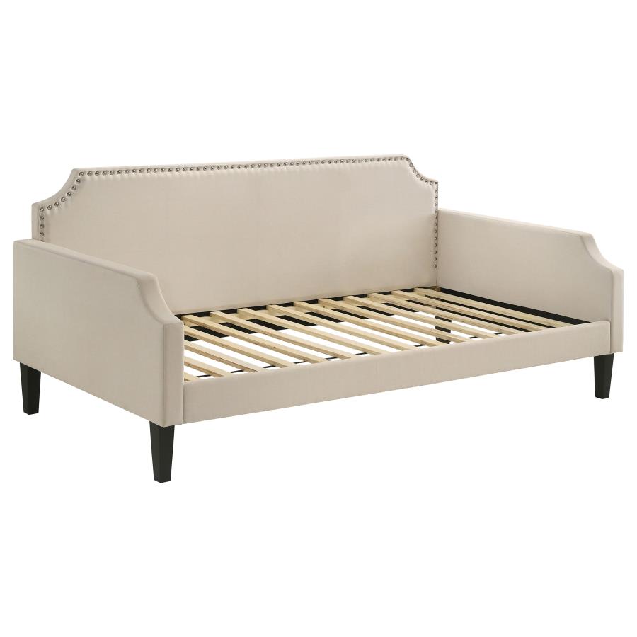 (image for) Livia Upholstered Twin Daybed Taupe - Click Image to Close