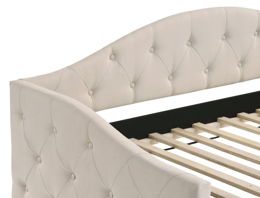 (image for) Sadie Upholstered Twin Daybed with Trundle Taupe