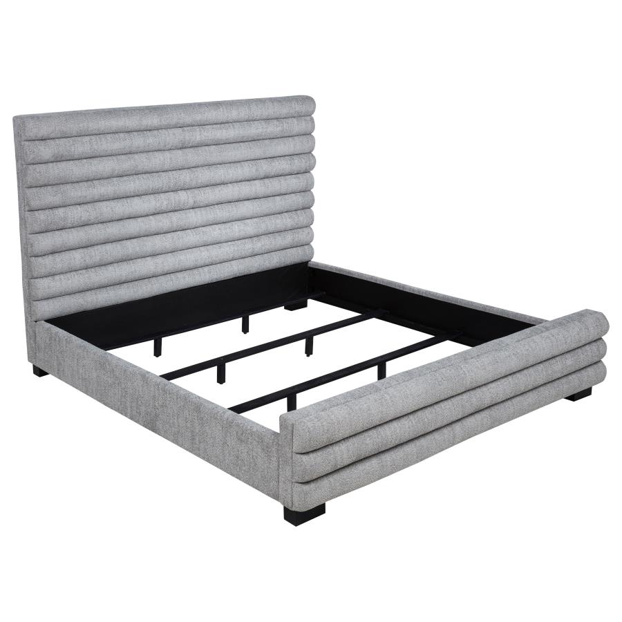 (image for) Patricia 58-inch Boucle Upholstered Eastern King Bed Grey