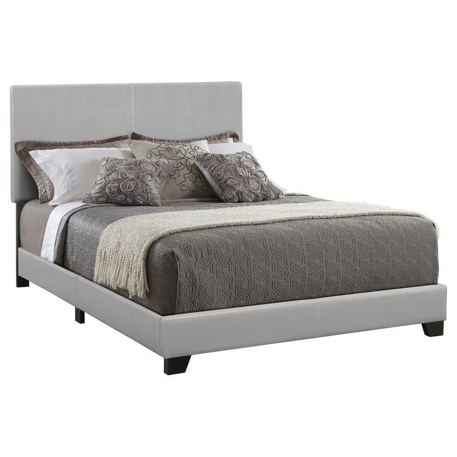 (image for) Dorian Upholstered California King Panel Bed Grey