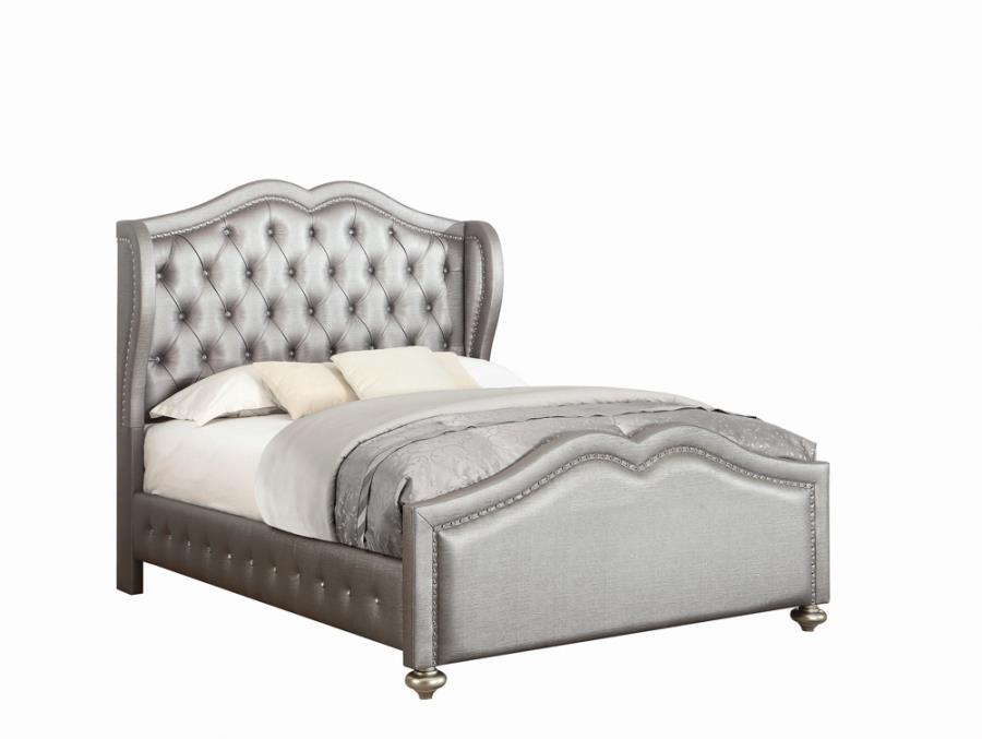 (image for) Belmont Tufted Upholstered Full Bed Metallic