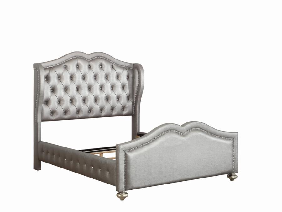 (image for) Belmont Tufted Upholstered Full Bed Metallic