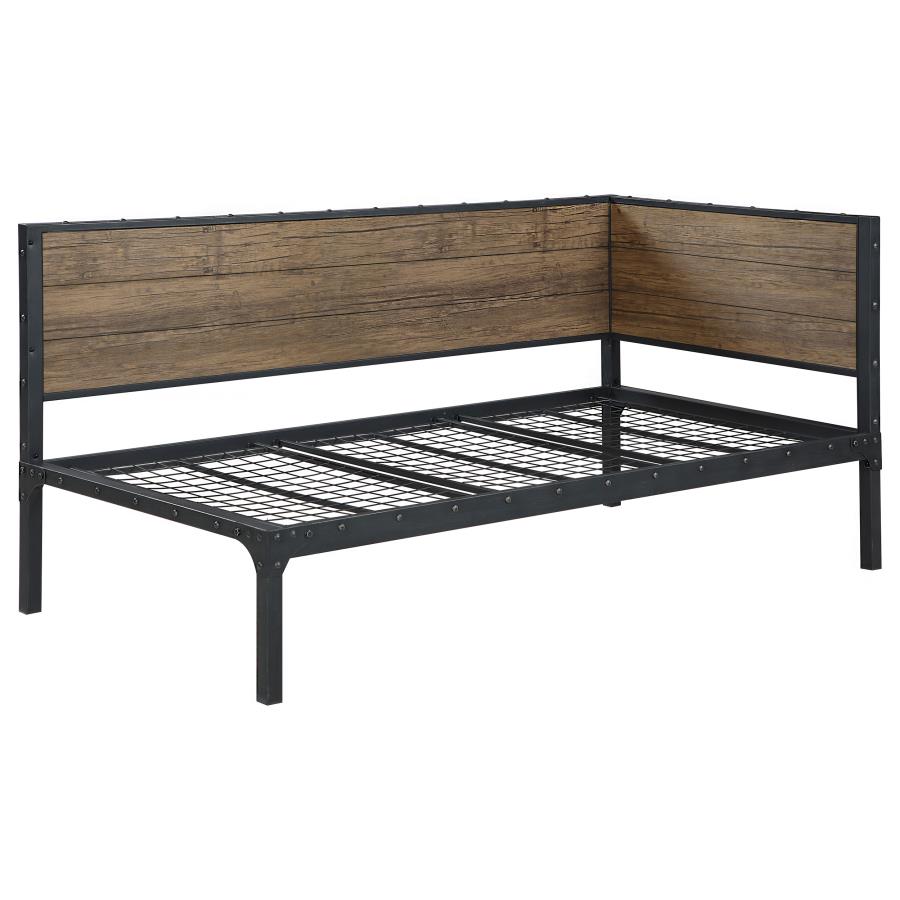 (image for) Getler Metal Twin Daybed Weathered Chestnut