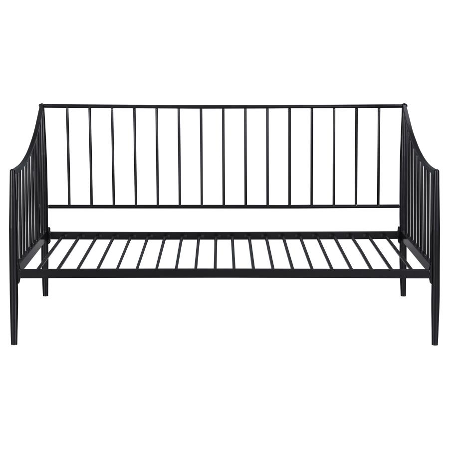 Newbury Metal Twin Daybed Bed Frame Matte Black