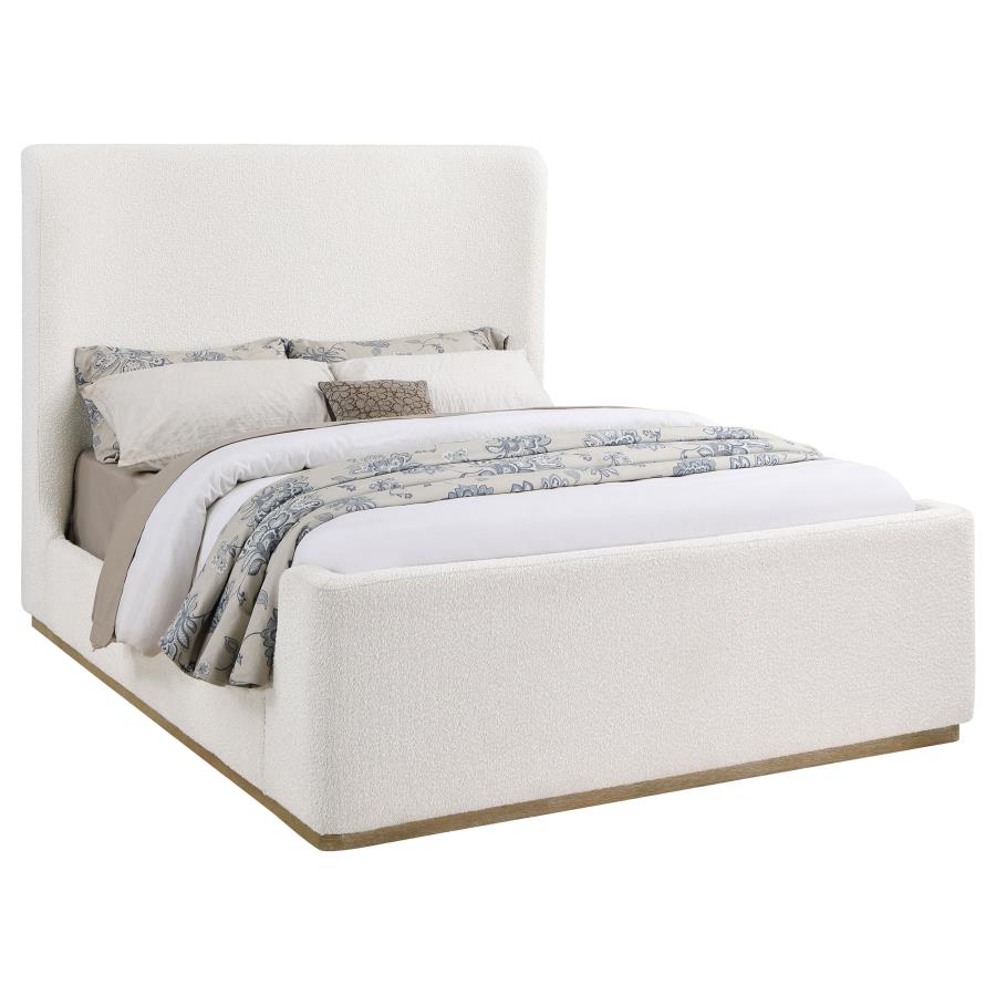 (image for) Nala Upholstered Eastern King Sleigh Bed Cream