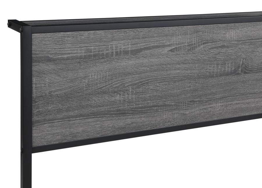 (image for) Ricky Metal Full Panel Bed Grey