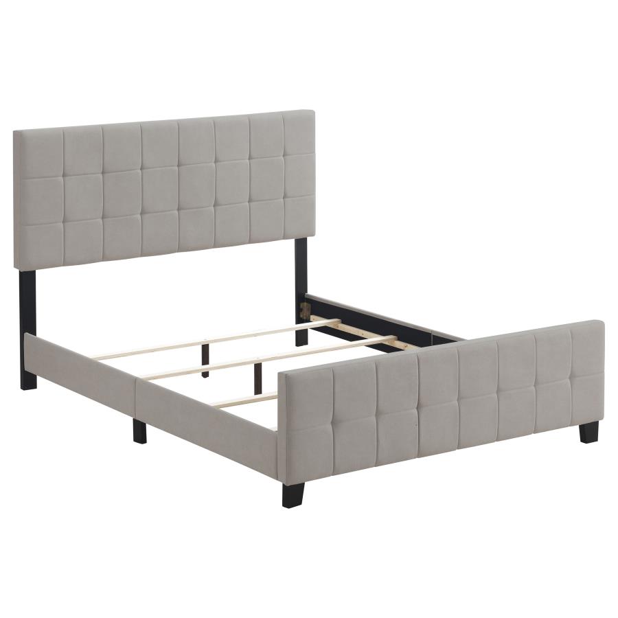 (image for) Fairfield Upholstered Queen Panel Bed Beige