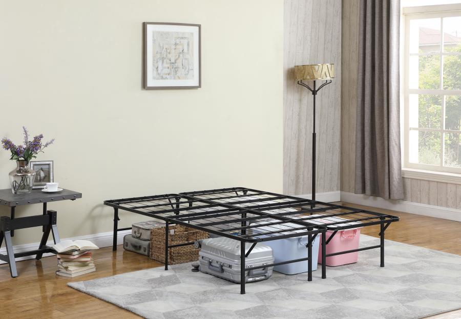 (image for) Mabel Metal Full Mattress Support Platform Bed Black