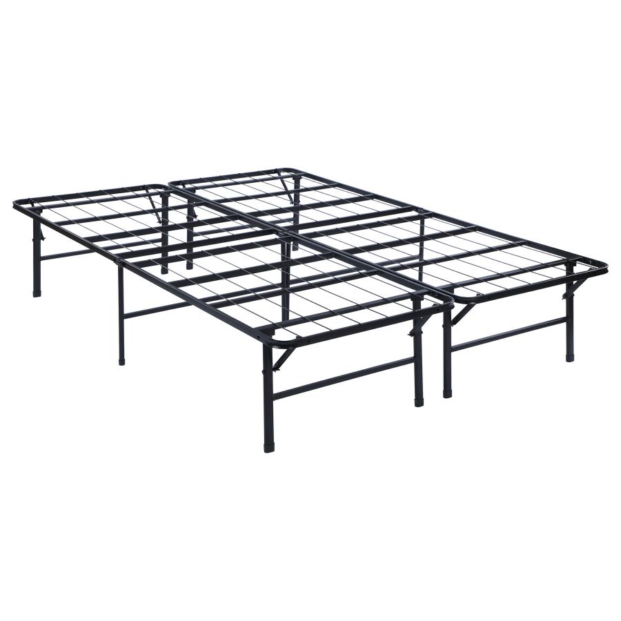 (image for) Mabel Metal California King Support Platform Bed Black - Click Image to Close