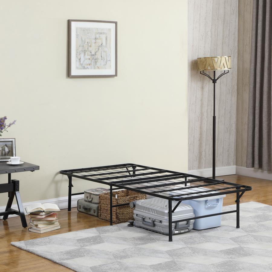 (image for) Mabel Metal Twin Extra Long Support Platform Bed Black