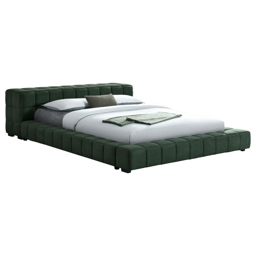 (image for) Trinity Upholstered Cal King Platform Bed Spruce