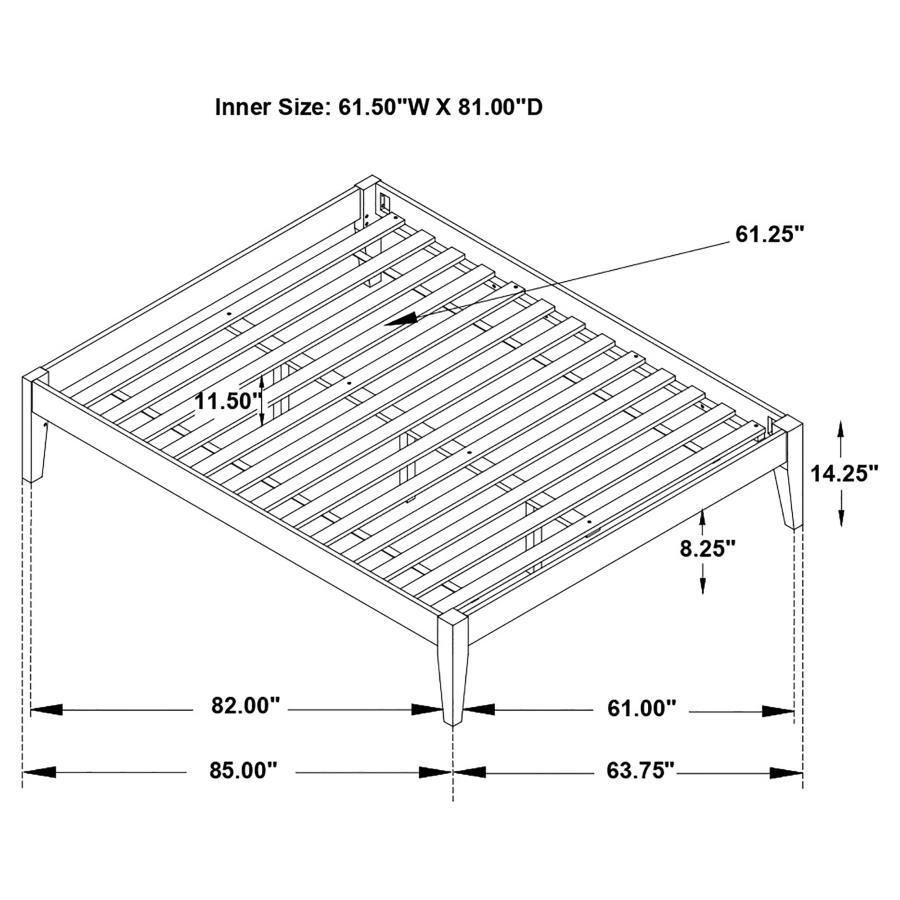 (image for) Hounslow Queen Universal Platform Bed White