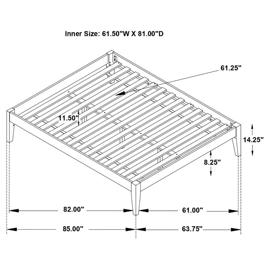 (image for) Hounslow Queen Universal Platform Bed Black