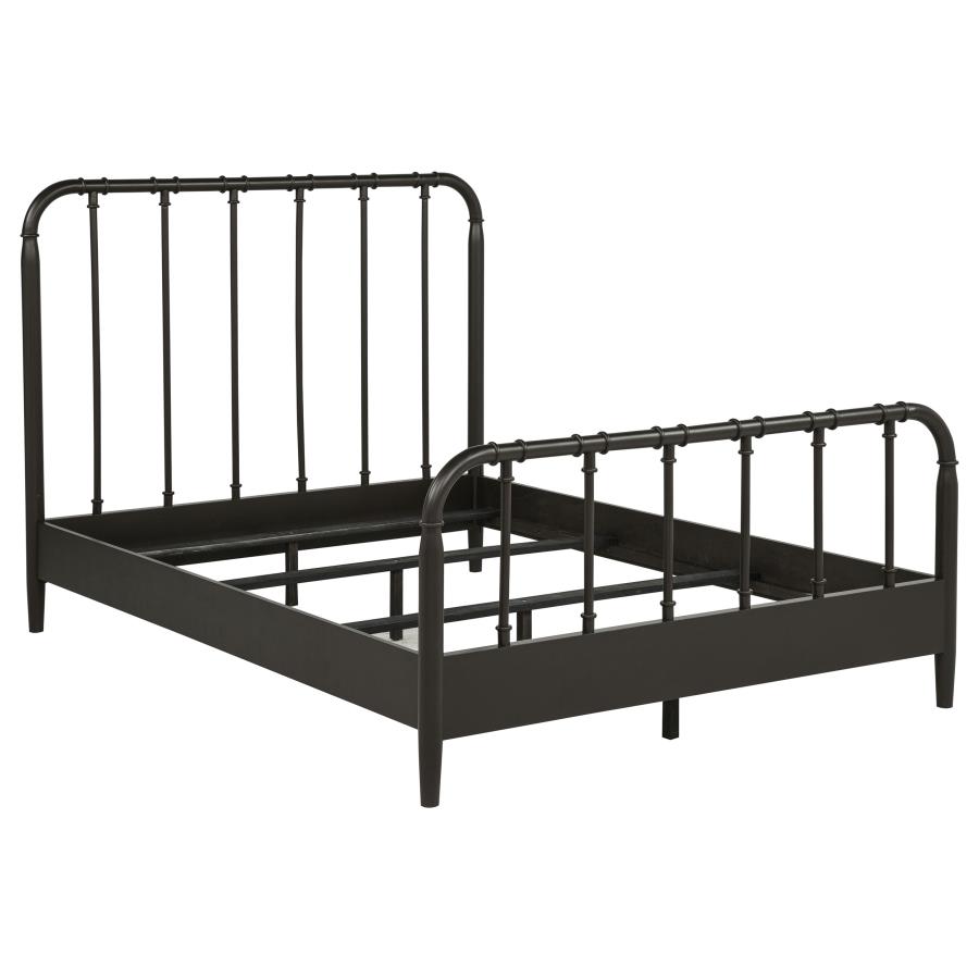 (image for) Rocco All Wood Water Pipe Open Frame Full Bed Dark Bronze
